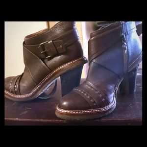 Anthropologie Schuler & Sons Leather Ankle Boots